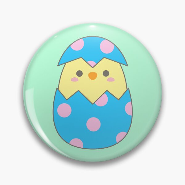 Item preview, Cute Baby Chick Popping out of Polka Dot Easter Egg for Spring Celebration Holiday Theme designed and sold by nuchz.