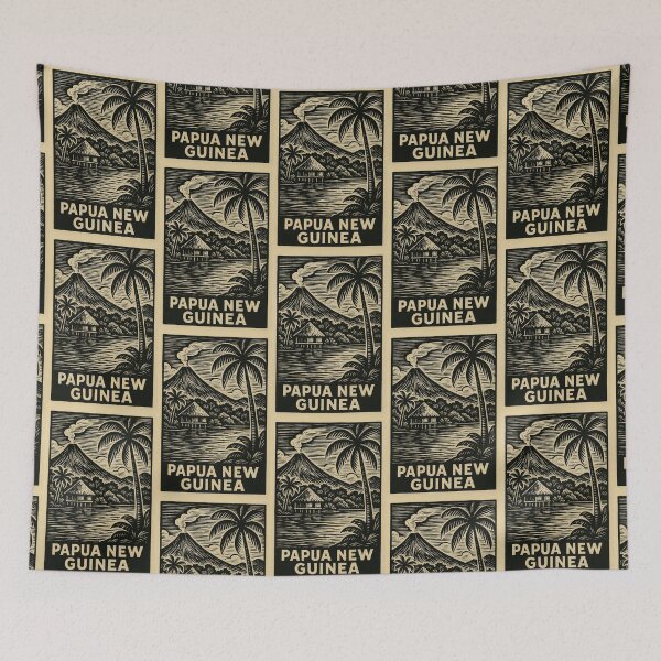 Item preview, Papua New Guinea Linocut Style  designed and sold by Thistle-TShop.