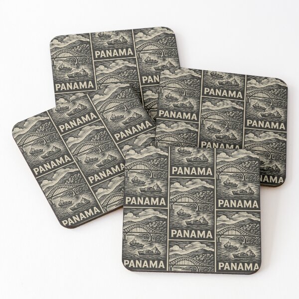 Item preview, Panama Linocut Style  designed and sold by Thistle-TShop.