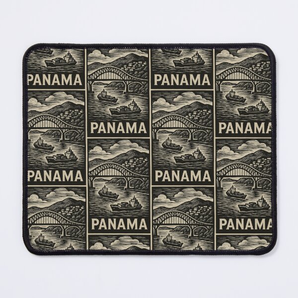 Item preview, Panama Linocut Style  designed and sold by Thistle-TShop.