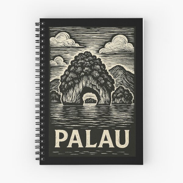 Item preview, Palau Linocut Style  designed and sold by Thistle-TShop.