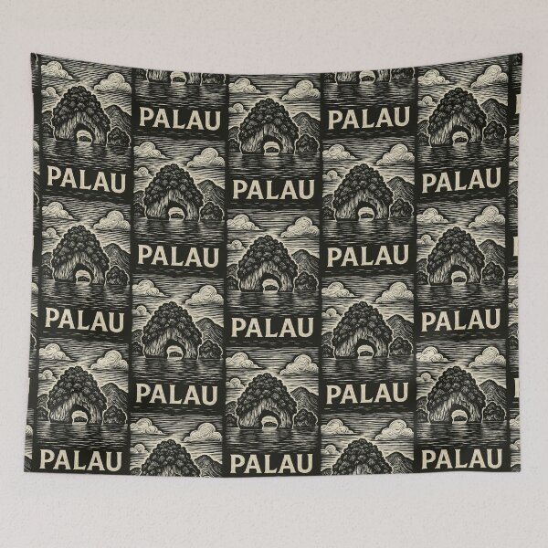 Item preview, Palau Linocut Style  designed and sold by Thistle-TShop.