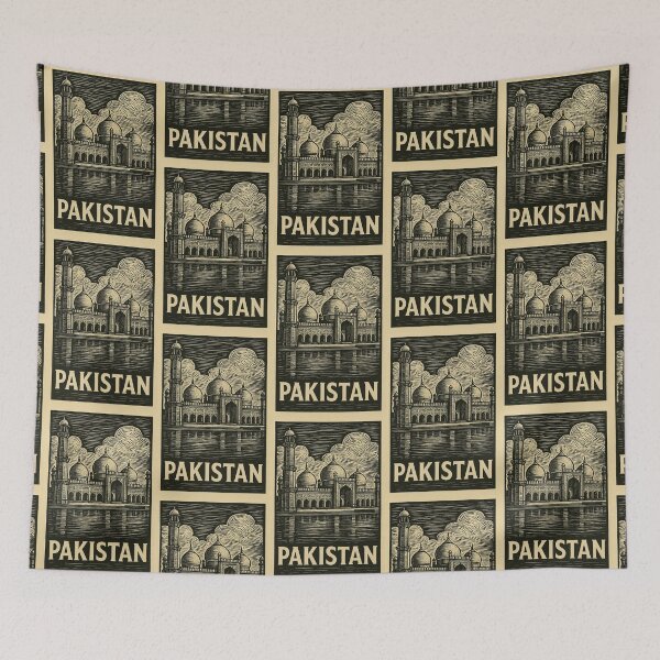 Item preview, Pakistan Linocut Style  designed and sold by Thistle-TShop.