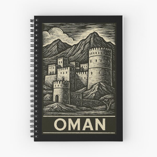 Item preview, Oman Linocut Style  designed and sold by Thistle-TShop.