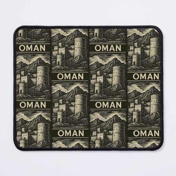 Item preview, Oman Linocut Style designed and sold by Thistle-TShop.