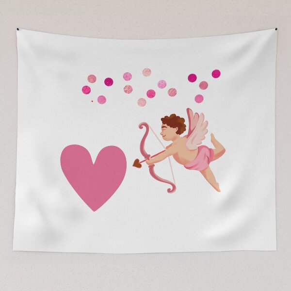 Item preview, Cute Cupid Shooting Heart Arrow – Valentine’s Day Love Design designed and sold by 1234saad.