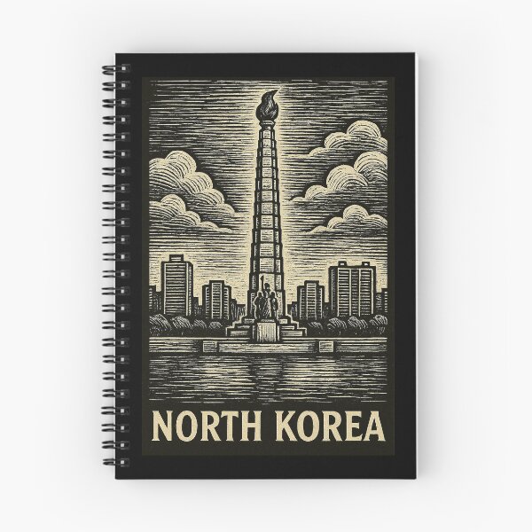 Item preview, North Korea Linocut Style  designed and sold by Thistle-TShop.