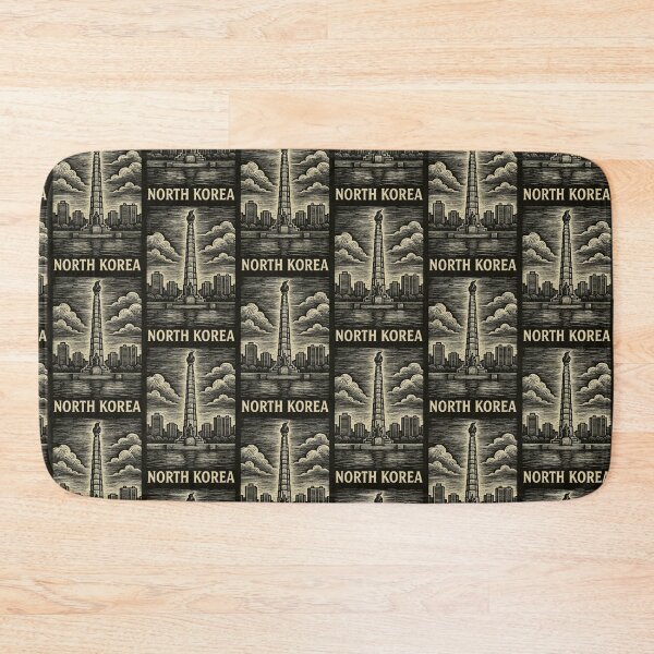 Item preview, North Korea Linocut Style  designed and sold by Thistle-TShop.