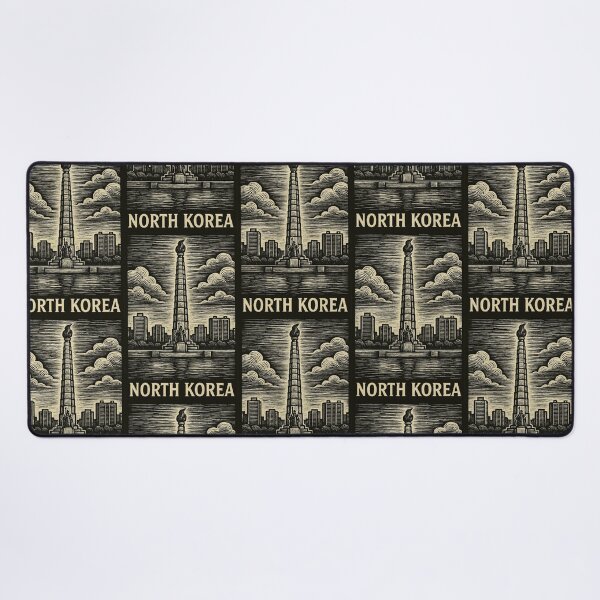 Item preview, North Korea Linocut Style  designed and sold by Thistle-TShop.