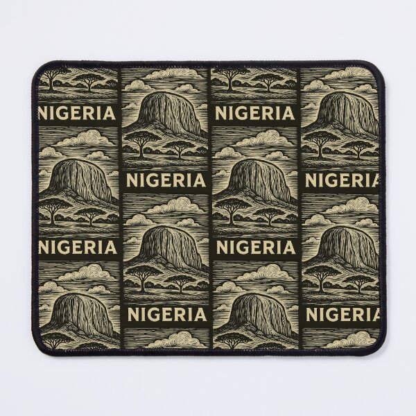 Item preview, Nigeria Linocut Style  designed and sold by Thistle-TShop.