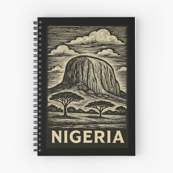 Item preview, Nigeria Linocut Style  designed and sold by Thistle-TShop.