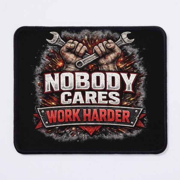 Item preview, Nobody Cares Work Harder Aggressive Grind Motivation Design designed and sold by Wolf Garage.
