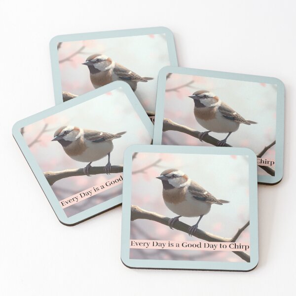 Item preview, Every Day is Good Day to Chirp Sparrows designed and sold by Sachie's Studio.
