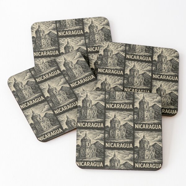Item preview, Nicaragua Linocut Style  designed and sold by Thistle-TShop.