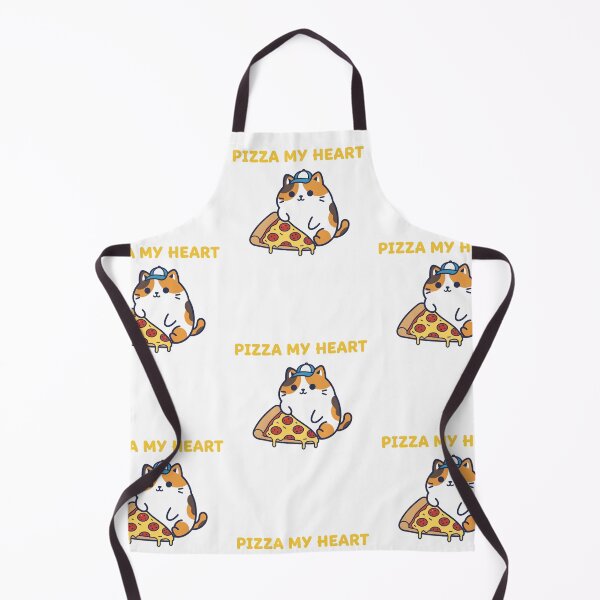 Item preview, Pizza My Heart Cute Cat Illustration designed and sold by Atom..
