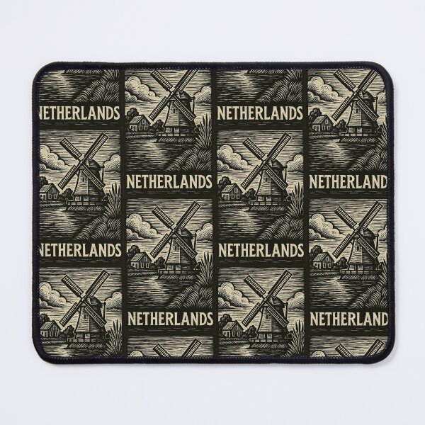 Item preview, Netherlands Linocut Style  designed and sold by Thistle-TShop.