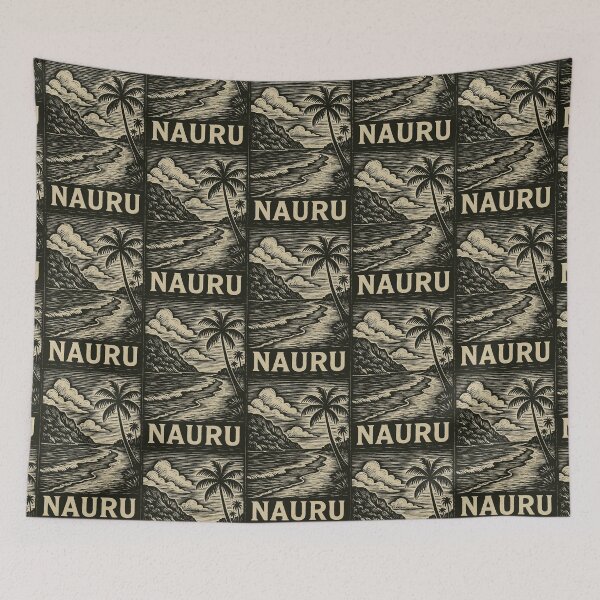 Item preview, Nauru Linocut Style  designed and sold by Thistle-TShop.