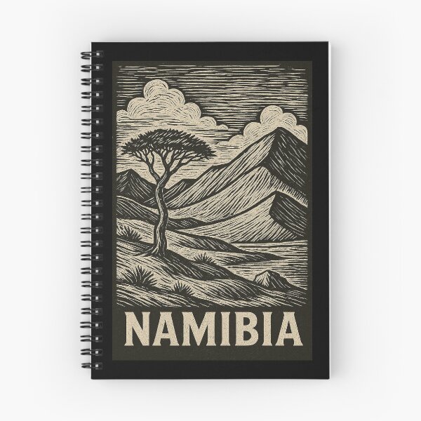 Item preview, Namibia Linocut Style  designed and sold by Thistle-TShop.