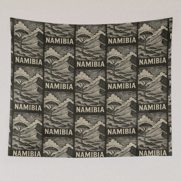 Item preview, Namibia Linocut Style  designed and sold by Thistle-TShop.