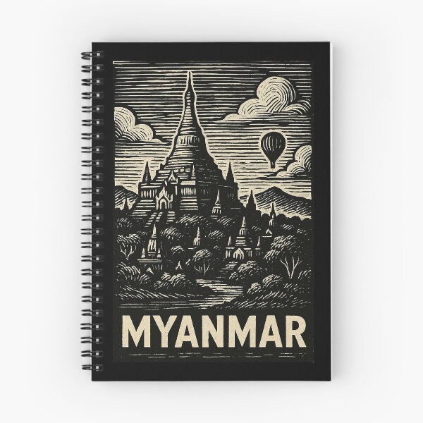 Item preview, Myanmar Linocut Style  designed and sold by Thistle-TShop.