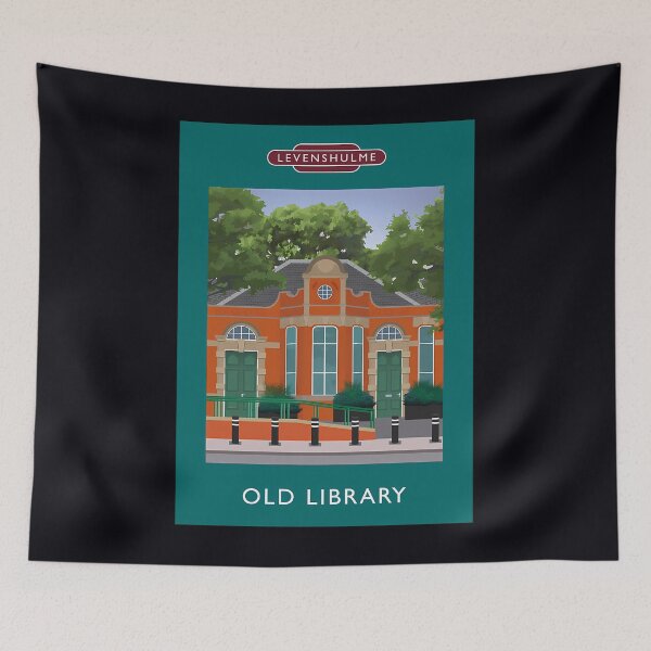 Item preview, Old Library Building Illustration designed and sold by odbkuety83.
