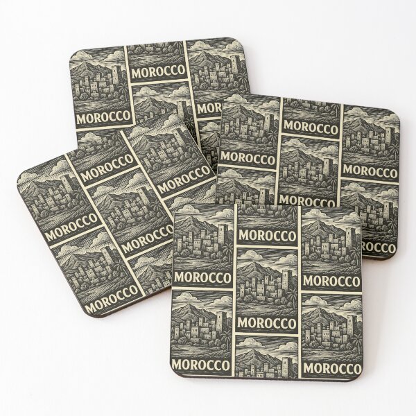 Item preview, Morocco Linocut Style  designed and sold by Thistle-TShop.