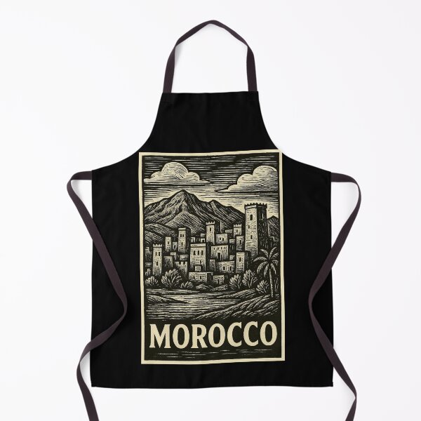 Item preview, Morocco Linocut Style designed and sold by Thistle-TShop.