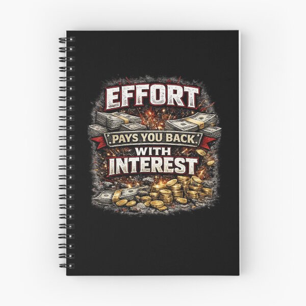 Item preview, Effort Pays You Back With Interest Aggressive Grind Motivation designed and sold by Wolf Garage.