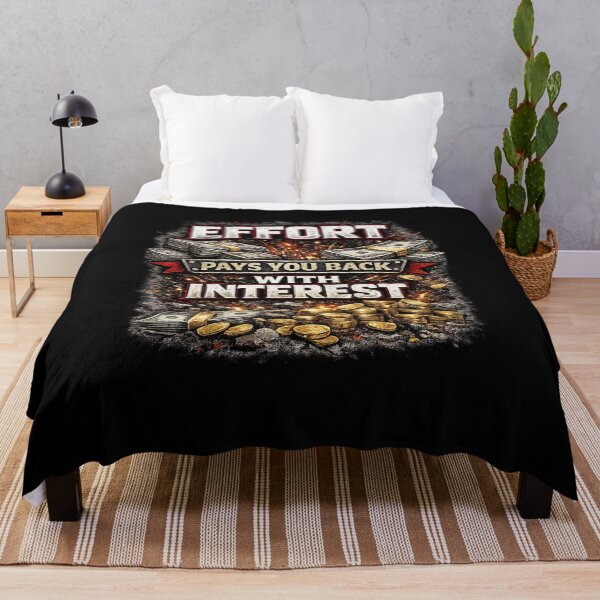 Item preview, Effort Pays You Back With Interest Aggressive Grind Motivation designed and sold by Wolf Garage.