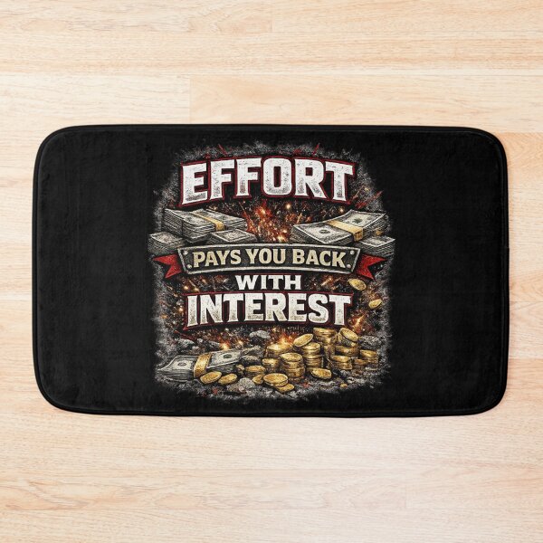 Item preview, Effort Pays You Back With Interest Aggressive Grind Motivation designed and sold by Wolf Garage.