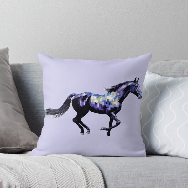 Item preview, black horse mosaic designed and sold by designmari.