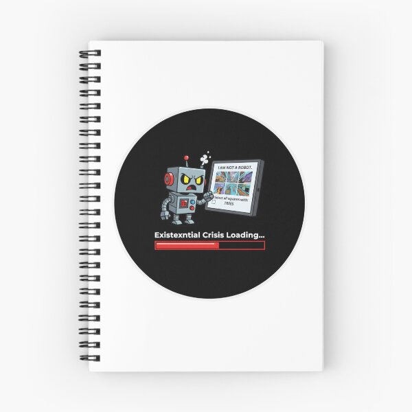 Item preview, I Am Not A Robot - Funny AI Existential Crisis Sticker designed and sold by ZYNORAworld.