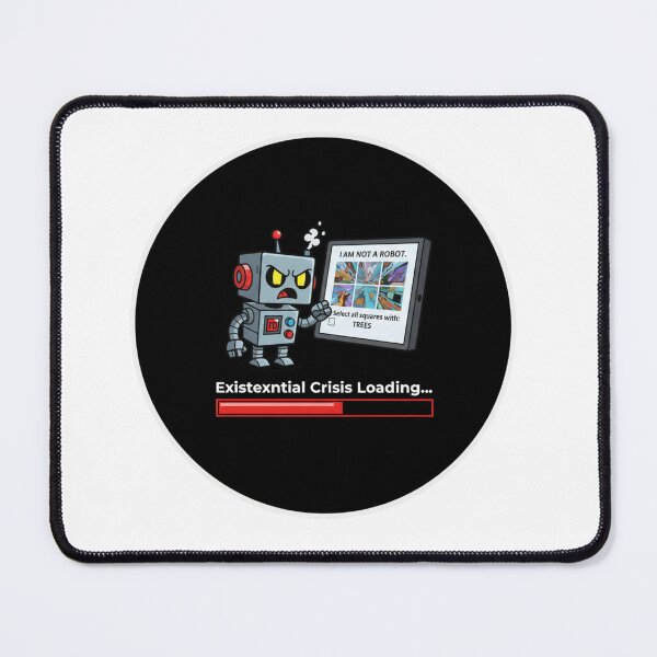 Item preview, I Am Not A Robot - Funny AI Existential Crisis Sticker designed and sold by ZYNORAworld.