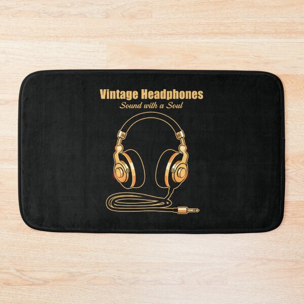 Item preview, Vintage Headphones Music Retro Sound designed and sold by SplashTastic.