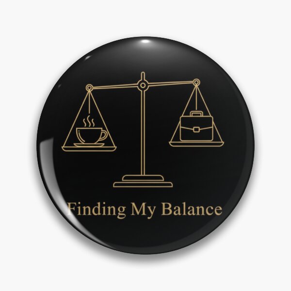 Item preview, Finding My Balance - Coffee vs Work Scale Sticker designed and sold by ZYNORAworld.