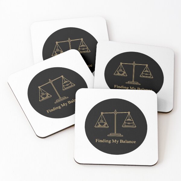 Item preview, Finding My Balance - Coffee vs Work Scale Sticker designed and sold by ZYNORAworld.