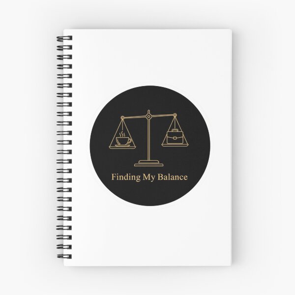 Item preview, Finding My Balance - Coffee vs Work Scale Sticker designed and sold by ZYNORAworld.