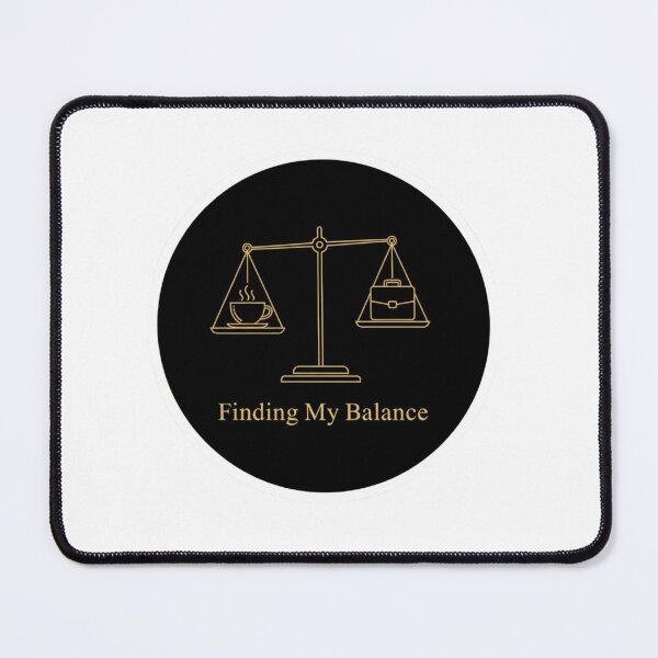 Item preview, Finding My Balance - Coffee vs Work Scale Sticker designed and sold by ZYNORAworld.