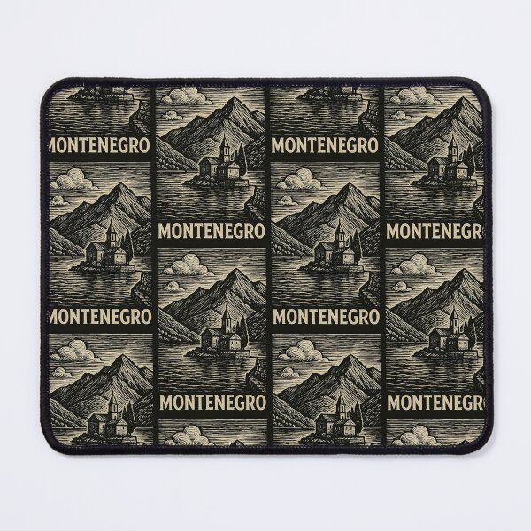 Item preview, Montenegro Linocut Style designed and sold by Thistle-TShop.