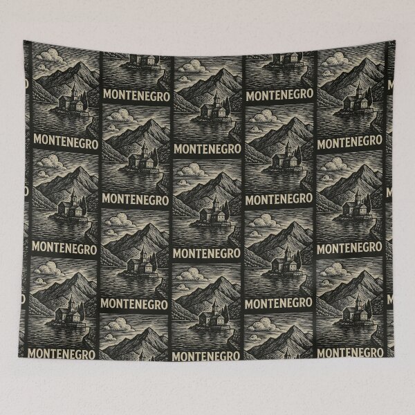 Item preview, Montenegro Linocut Style  designed and sold by Thistle-TShop.