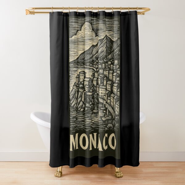 Item preview, Monaco Linocut Style  designed and sold by Thistle-TShop.