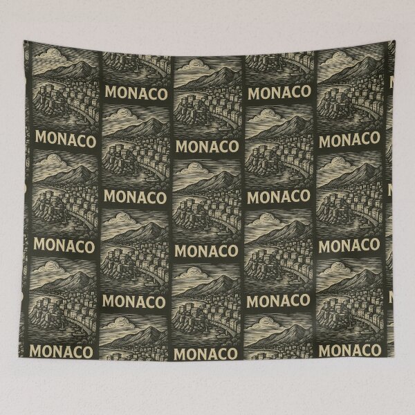 Item preview, Monaco Linocut Style  designed and sold by Thistle-TShop.