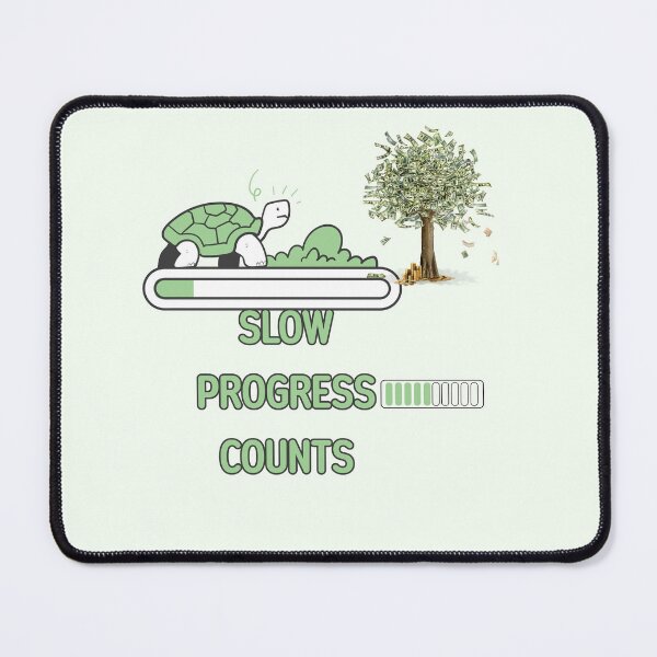 Item preview, Slow Progress Counts Motivational T-Shirt – Growth Mindset Success Quote designed and sold by NeonPetal.