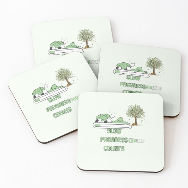 Item preview, Slow Progress Counts Motivational T-Shirt – Growth Mindset Success Quote designed and sold by NeonPetal.