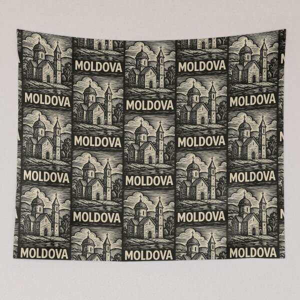Item preview, Moldova Linocut Style  designed and sold by Thistle-TShop.