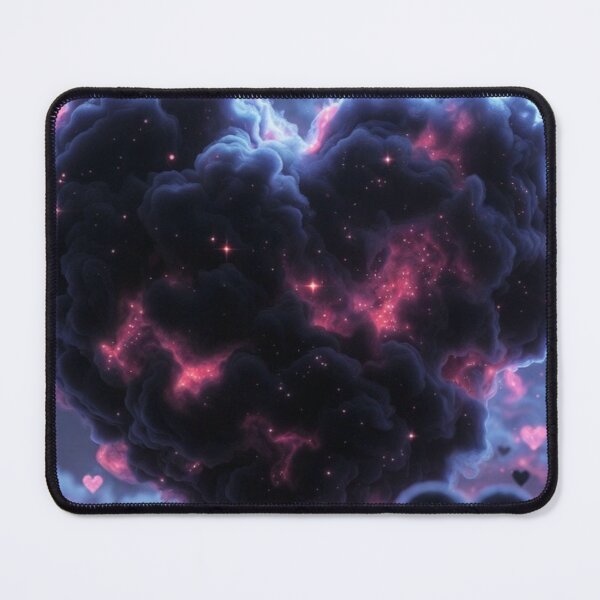 Item preview, Cosmic Heart Clouds – Dreamy Surreal Love Art designed and sold by PixelVibe782.