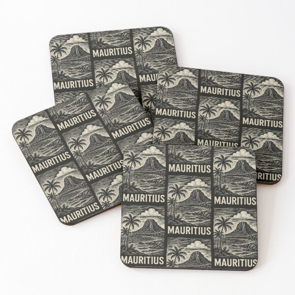 Item preview, Mauritius Linocut Style  designed and sold by Thistle-TShop.