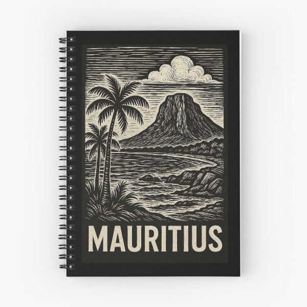 Item preview, Mauritius Linocut Style  designed and sold by Thistle-TShop.