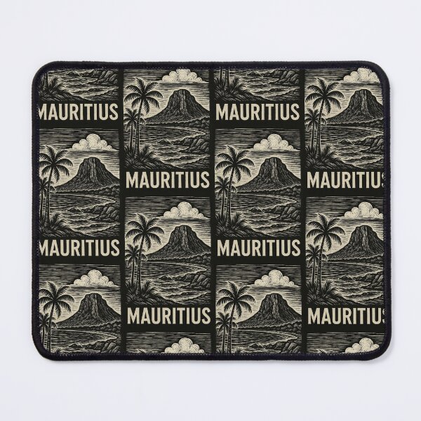 Item preview, Mauritius Linocut Style  designed and sold by Thistle-TShop.