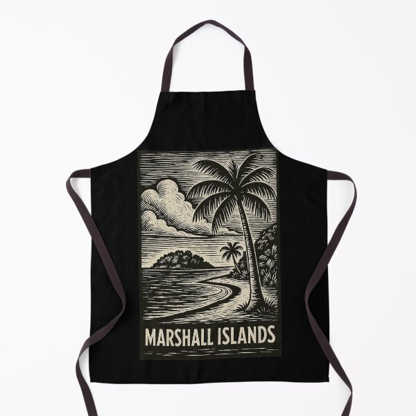 Item preview, Marshall Islands Linocut Style designed and sold by Thistle-TShop.